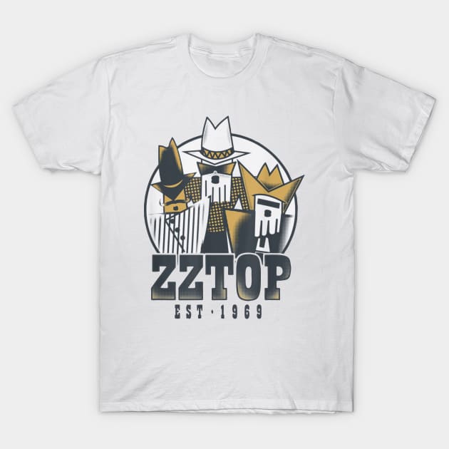 Tres Hombres ZZ Top Tour T-Shirt by Kocekoceko